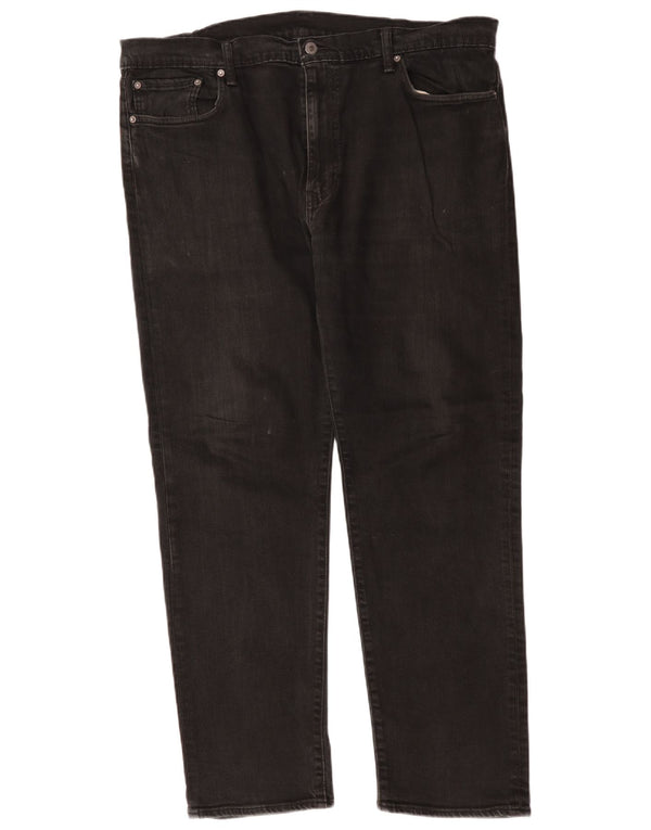 Levi's muške ravne traperice W42 L31 crni pamuk