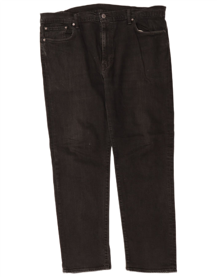 Levi's muške ravne traperice W42 L31 crni pamuk