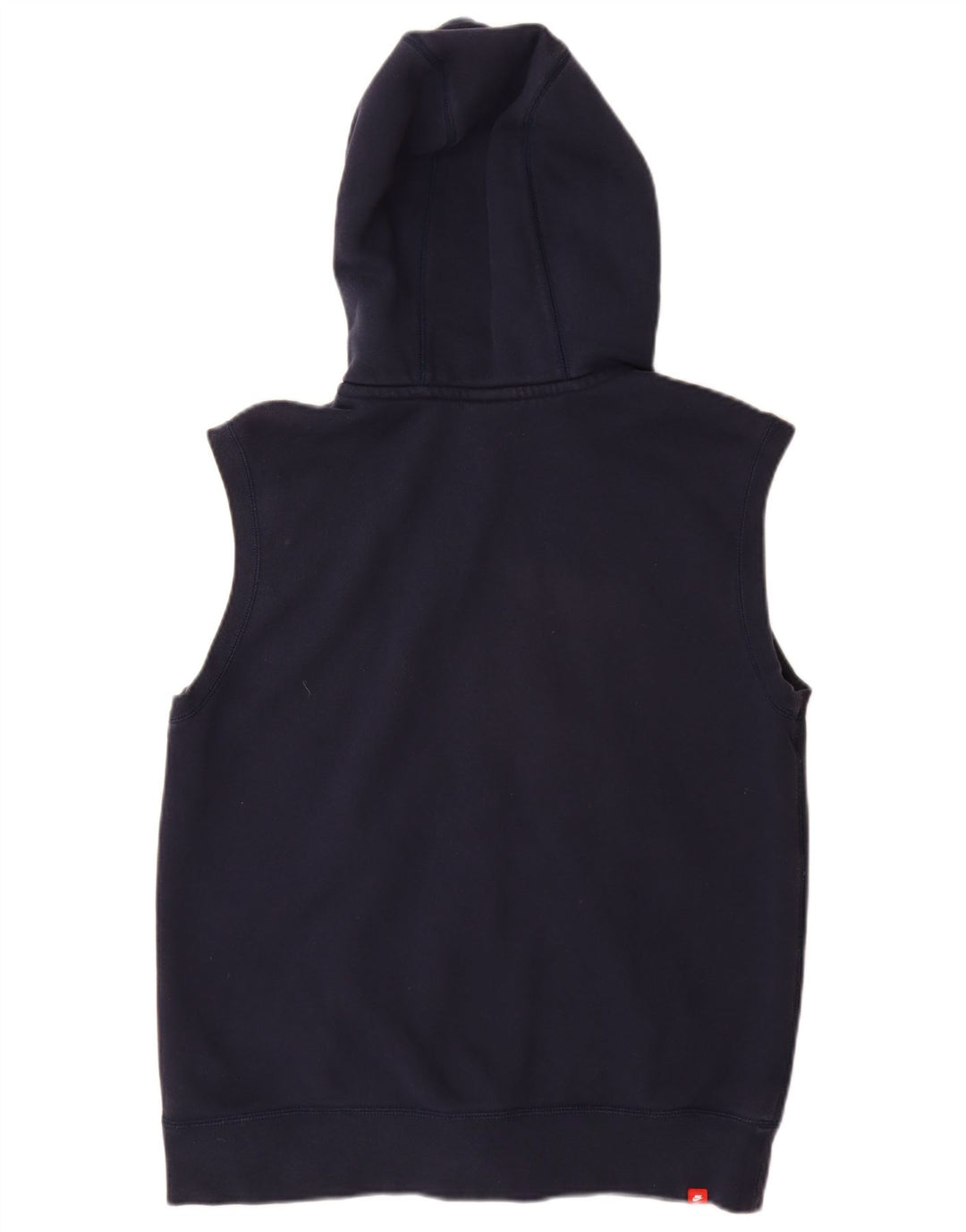 NIKE ženski pulover s kapuljačom bez rukava UK 16 Veliki tamnoplavi pamuk