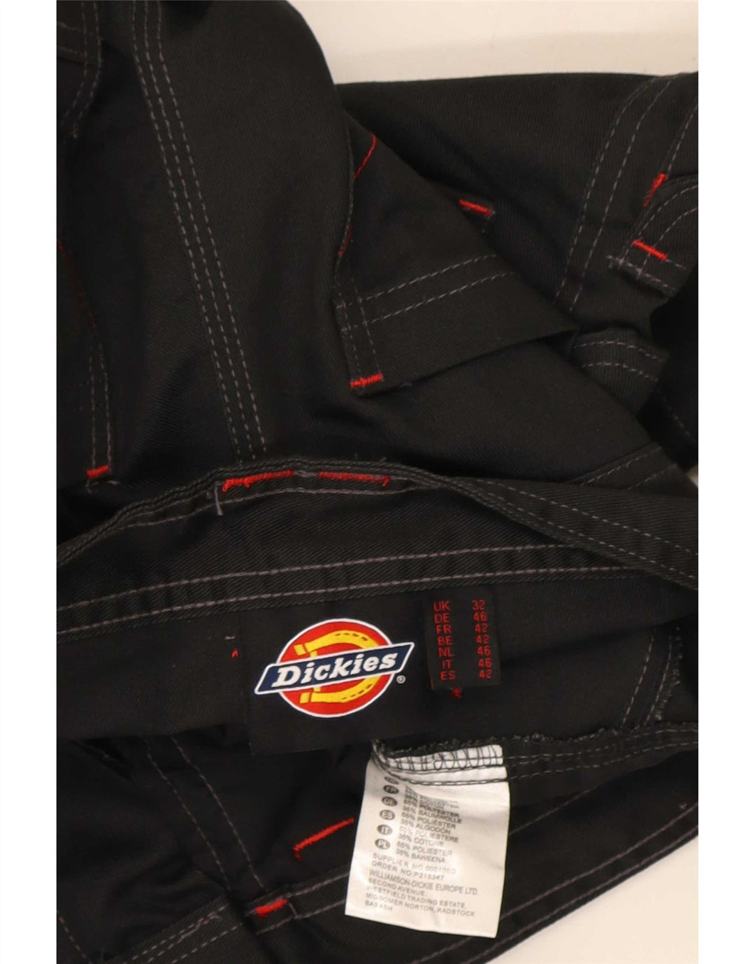 Dickies muške kargo kratke hlače W32 srednji crni poliester