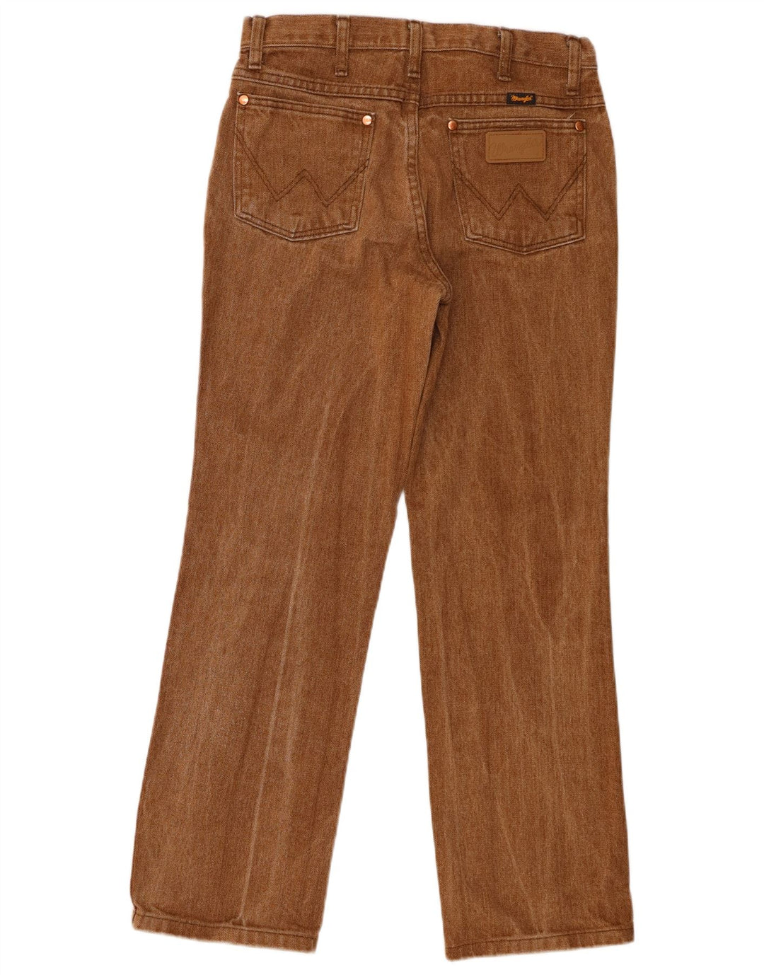 Wrangler ženske ravne traperice W30 L30 smeđi pamuk