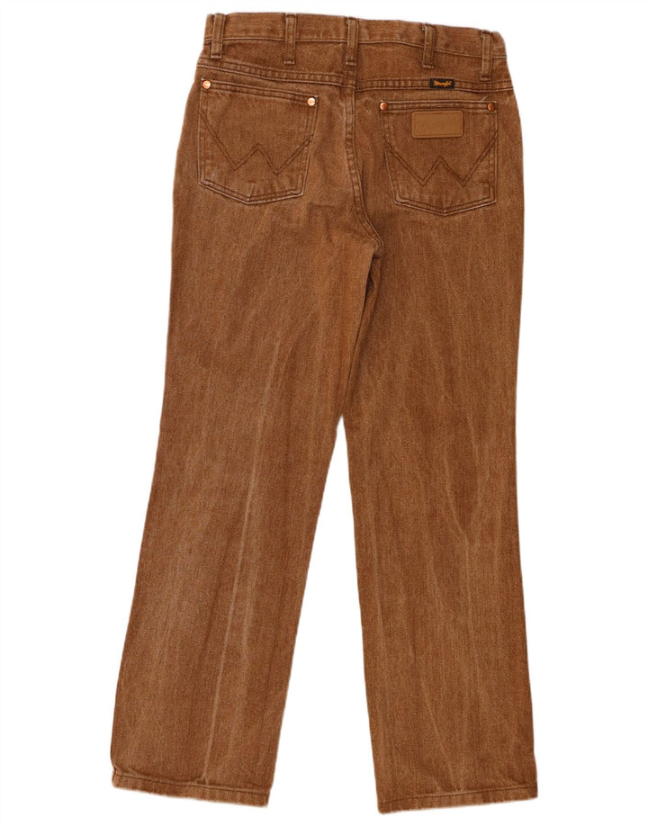 Wrangler ženske ravne traperice W30 L30 smeđi pamuk