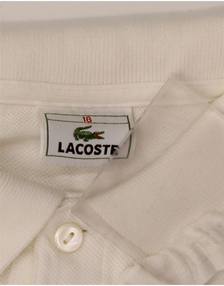 LACOSTE Polo majica za dječake 15-16 godina, bijeli pamuk