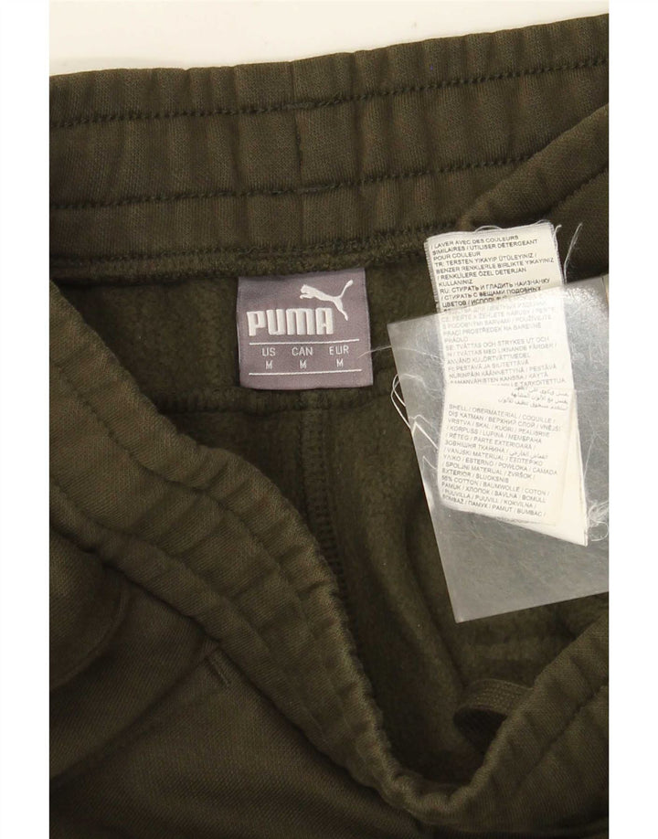 Puma muške trenirke Hlače Joggers Srednji kaki pamuk