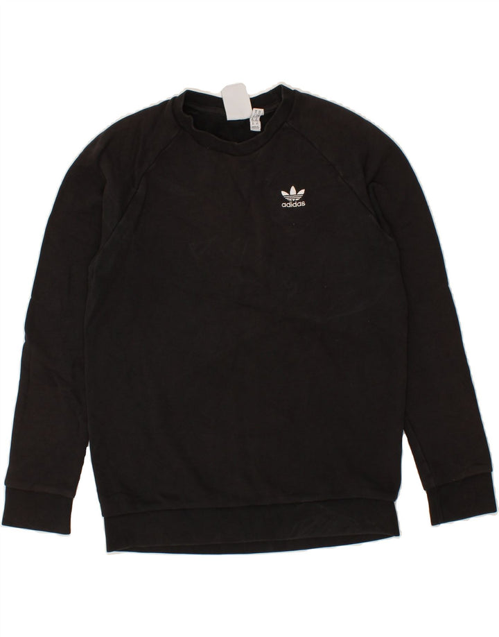 ADIDAS Mens Sweatshirt Jumper XS Black Cotton Vintage Adidas and Second-Hand Adidas from Messina Hembry 