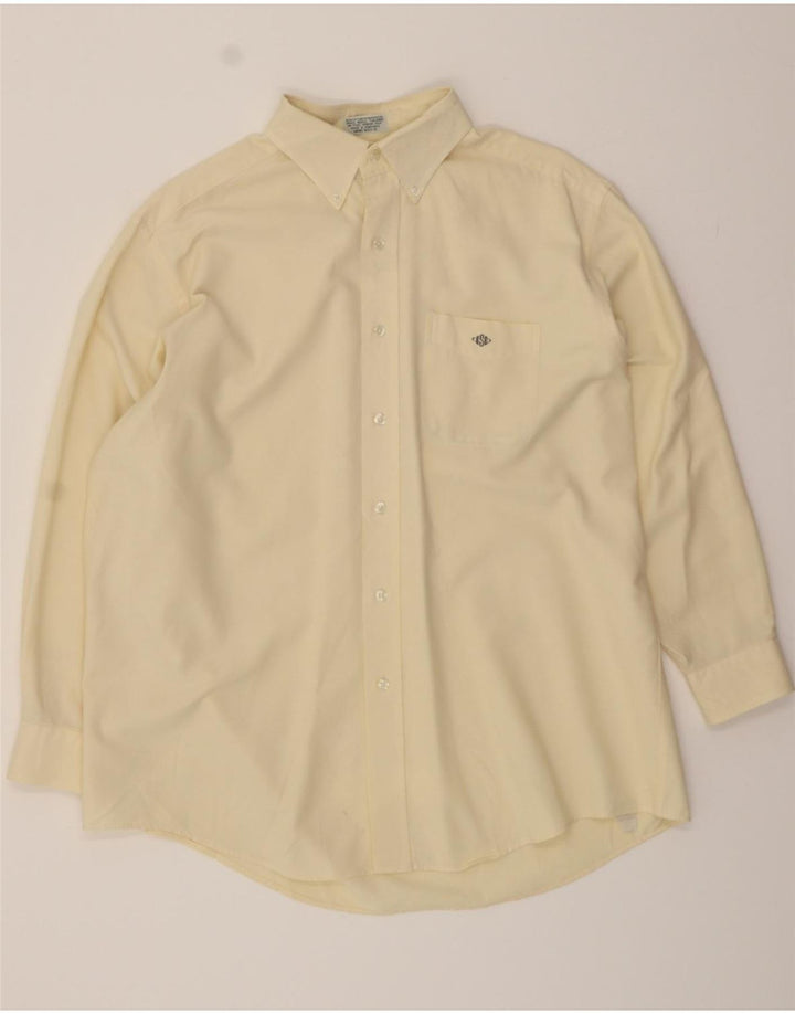L.L.BEAN Mens Shirt Size 16 1/2 Large Yellow Cotton Vintage L.L.Bean and Second-Hand L.L.Bean from Messina Hembry 