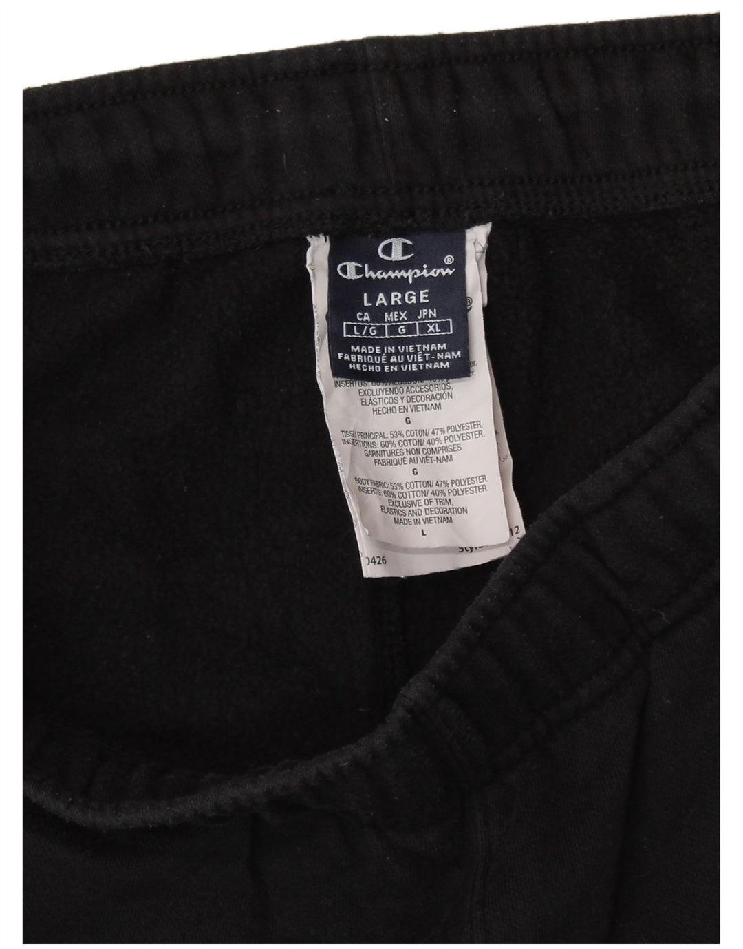 Champion ženske trenirke hlače UK 16 velike crne pamučne