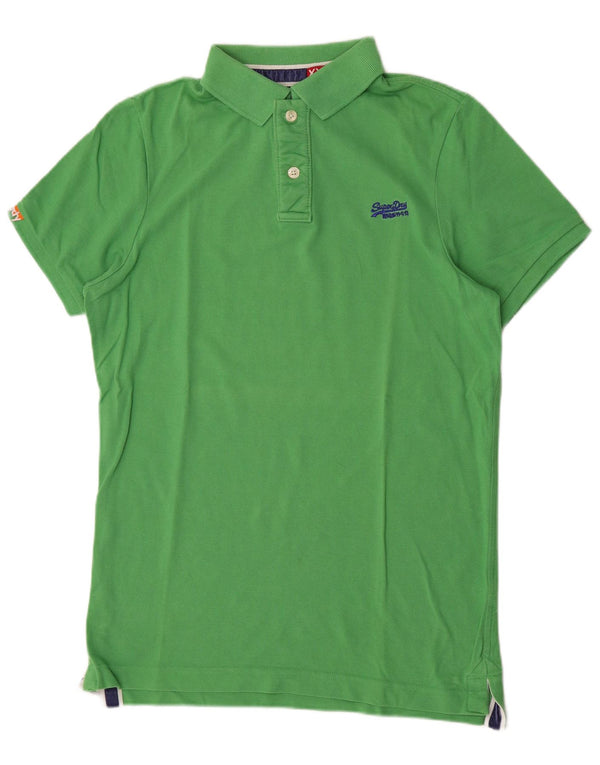 Superdry muška polo majica 2XL zeleni pamuk