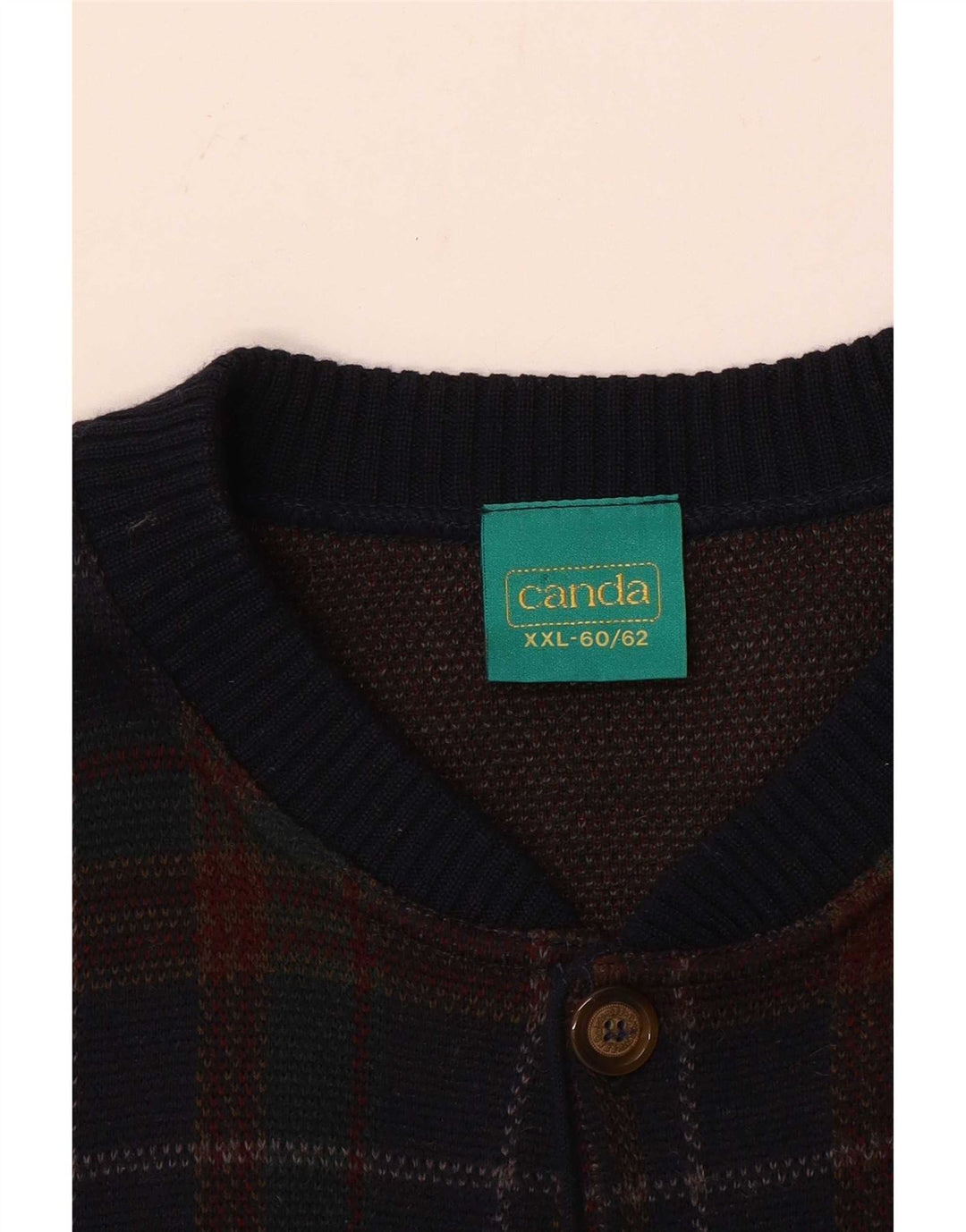 Canda muški kardigan pulover 2XL višebojni karirani akril