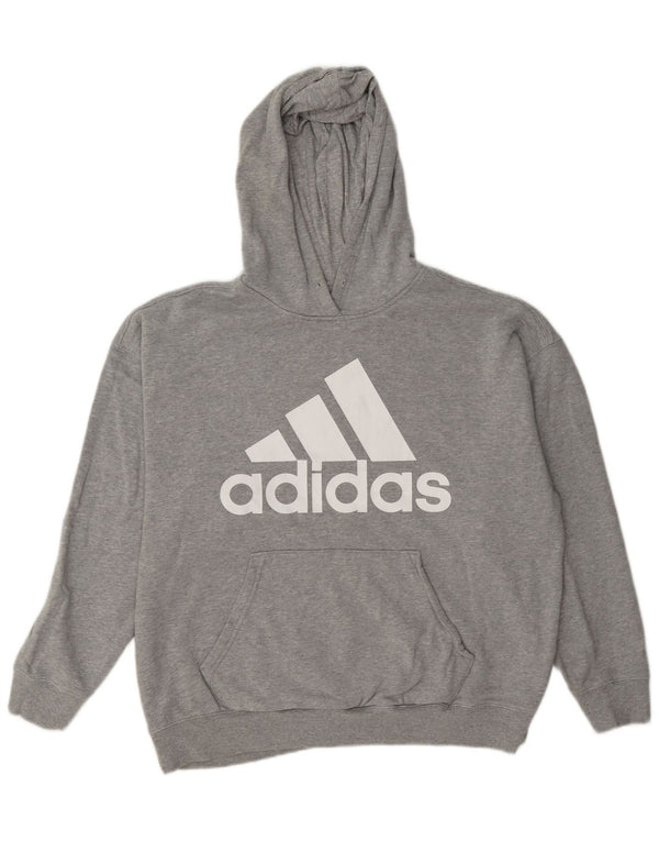 Adidas ženska majica s kapuljačom s kapuljačom s grafičkim motivima UK 12/14, srednje siva s pjegama