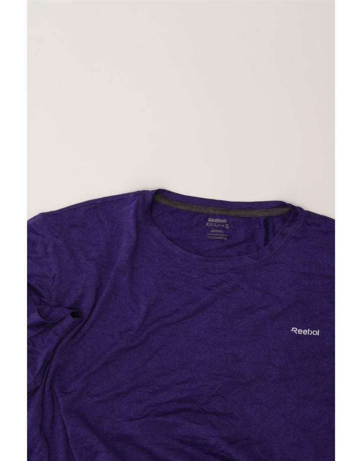REEBOK Womens Oversized T-Shirt Top UK 18 XL Purple Polyester Vintage Reebok and Second-Hand Reebok from Messina Hembry 