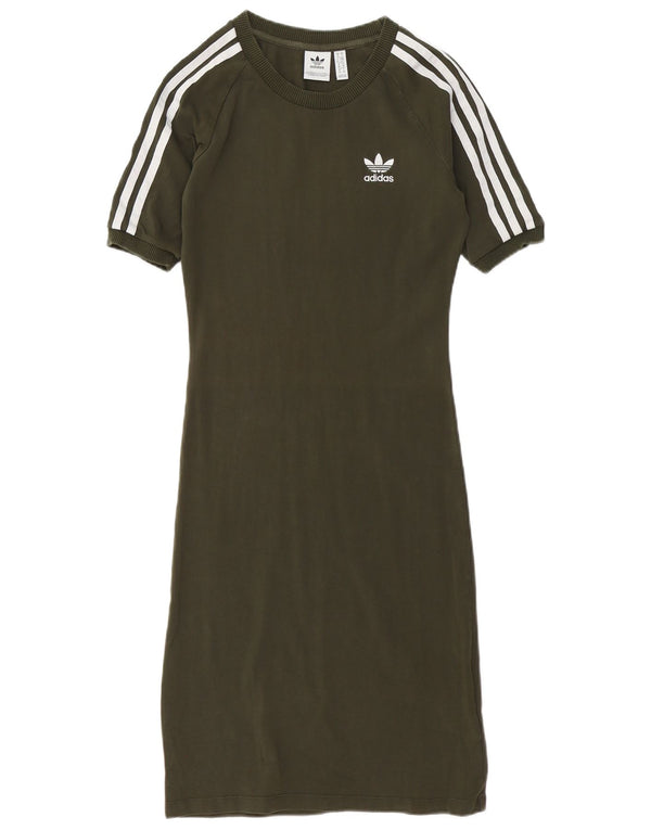 Adidas ženska majica kratkih rukava UK 10 Mala zelena pamuk