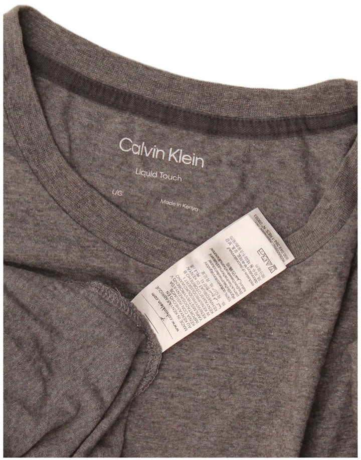 Calvin Klein muška majica kratkih rukava Veliki sivi pamuk