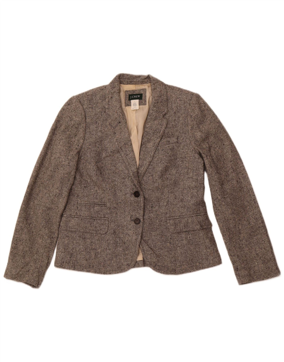 J. CREW Ženska jakna sa 2 gumba US 8 srednje sive boje s pjegama
