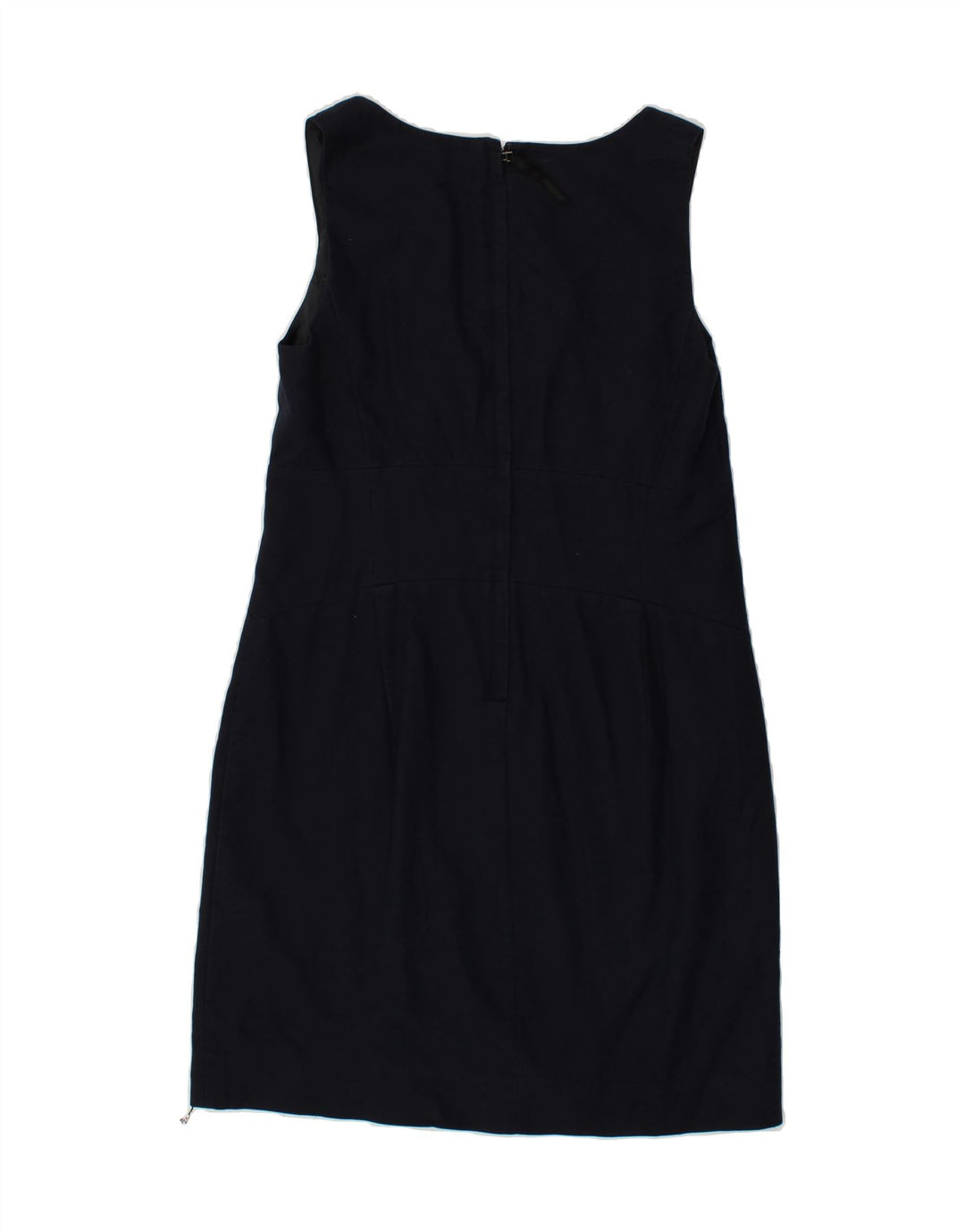 J. CREW Womens Sleeveless Basic Dress US 8 Medium Navy Blue Cotton Vintage J. Crew and Second-Hand J. Crew from Messina Hembry 