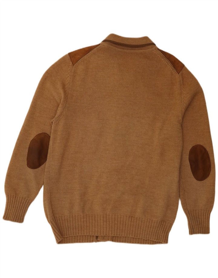Vintage muški kardigan džemper IT 56 XL smeđi