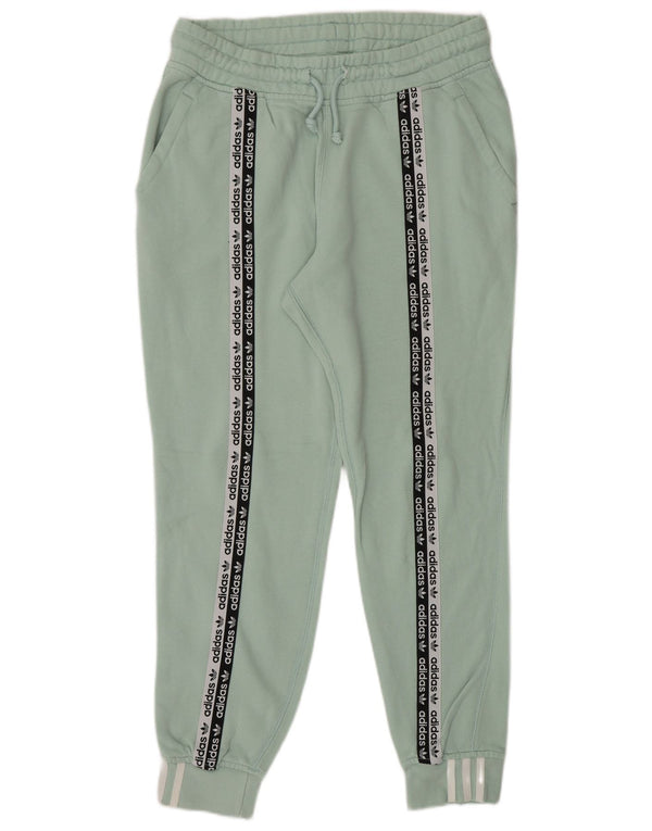 Adidas Ženske grafičke trenirke Hlače Joggers UK 12 Medium Green Cotton