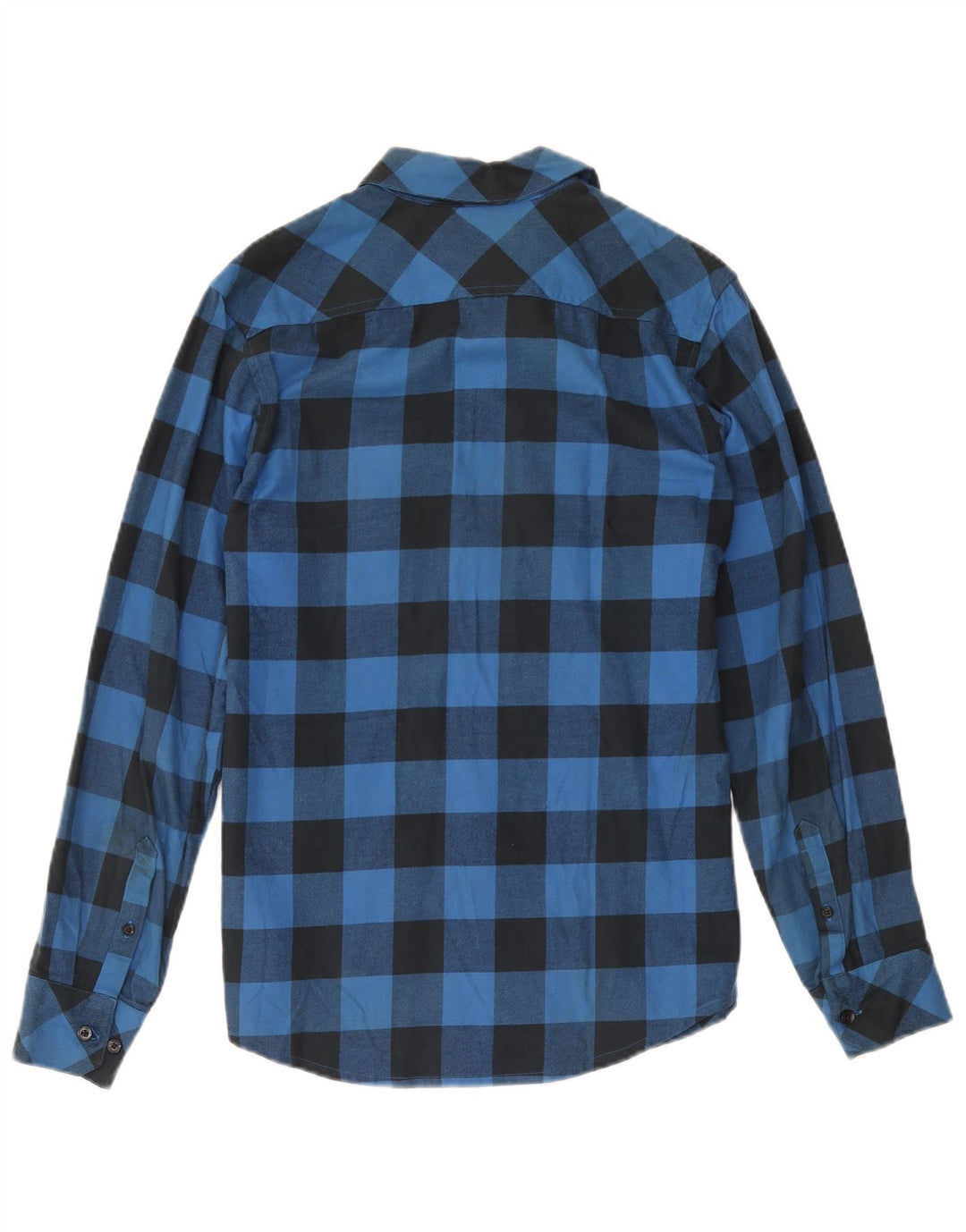 Adidas muška flanelska majica mala plava pamuk od ginghama