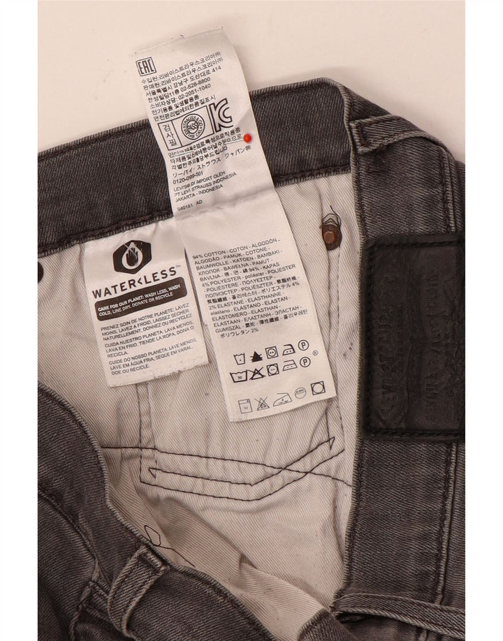 Levi's muške ravne traperice W34 L30 sivi pamuk