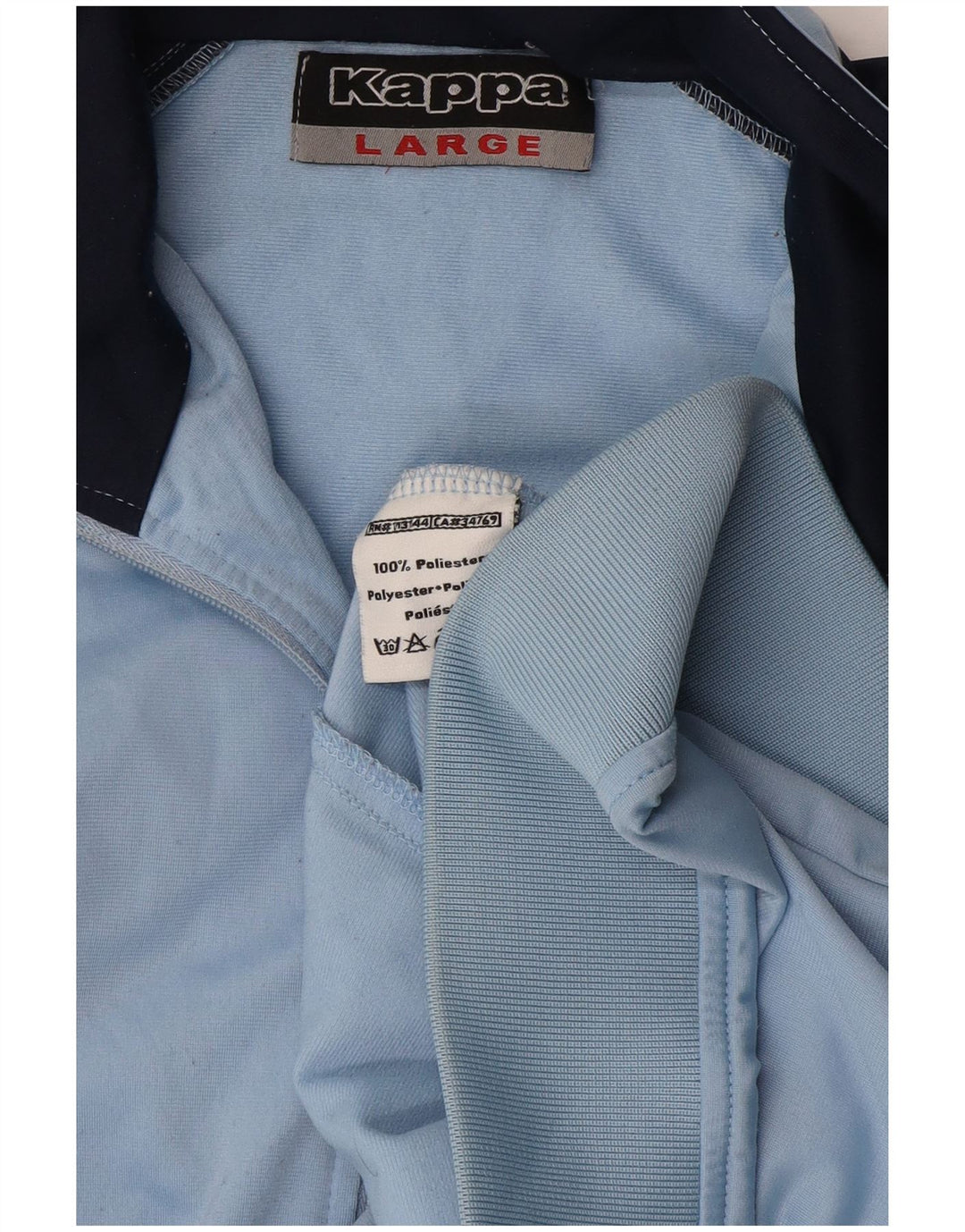 Kappa ženska gornja jakna trenirke UK 16 Large Blue Colourblock poliester
