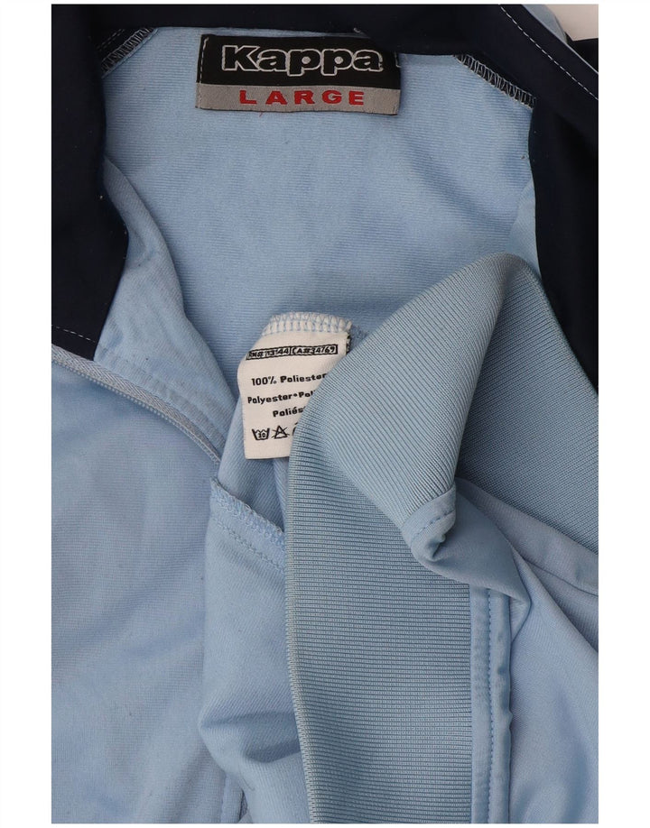 Kappa ženska gornja jakna trenirke UK 16 Large Blue Colourblock poliester