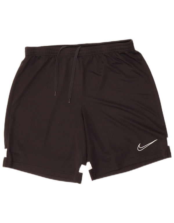 Nike Dri Fit sportske kratke hlače srednje crne boje od poliestera