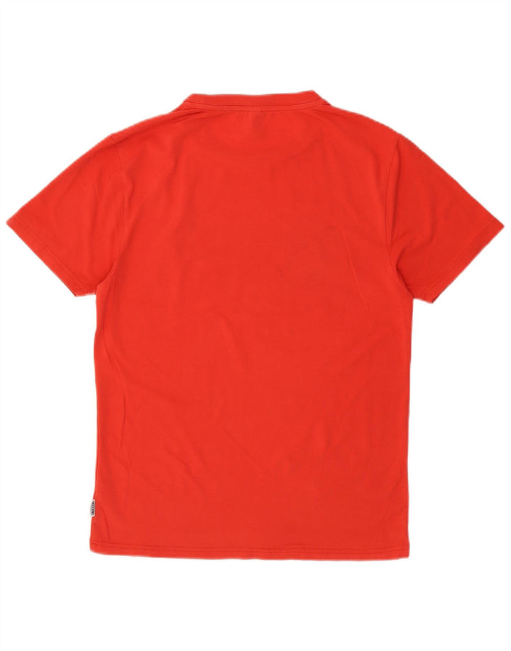 MOSCHINO Mens Graphic T-Shirt Top Small Red Cotton