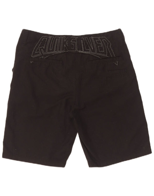 Quiksilver Mens Graphic Chino Shorts W34 Large Black Polyester