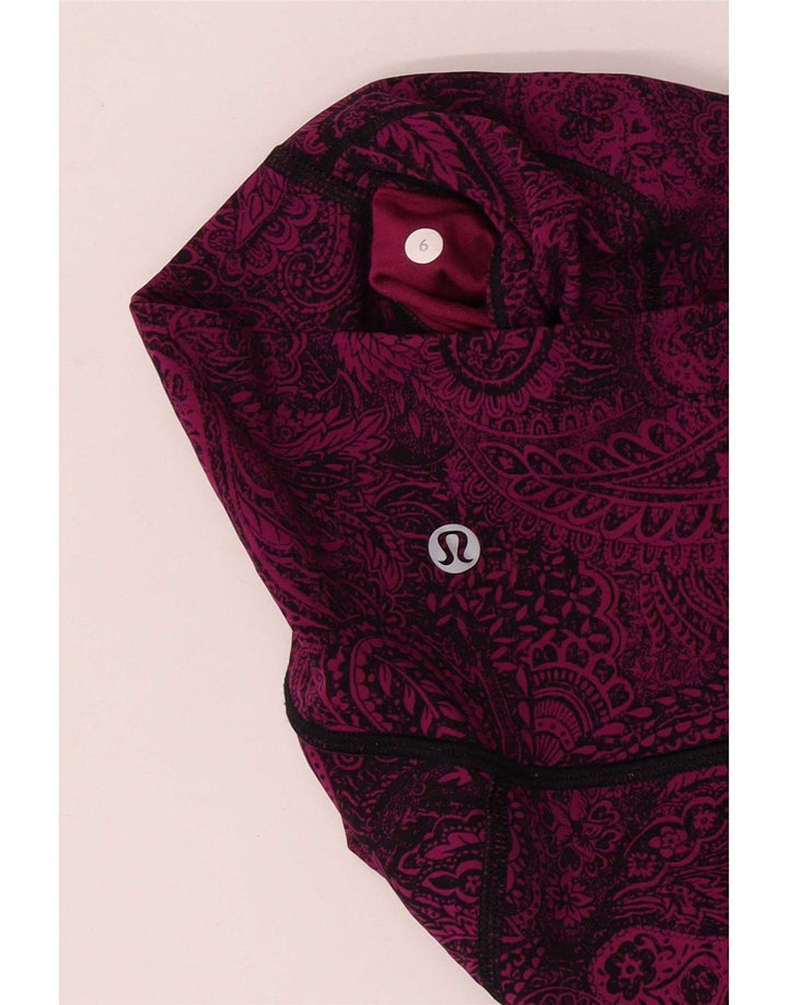 Lululemon ženske tajice US 6 srednje ljubičaste paisley boje