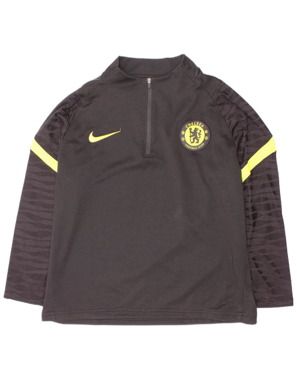 Nike Boys Graphic Pullover Trenirka Top 10-11 Years Medium Black
