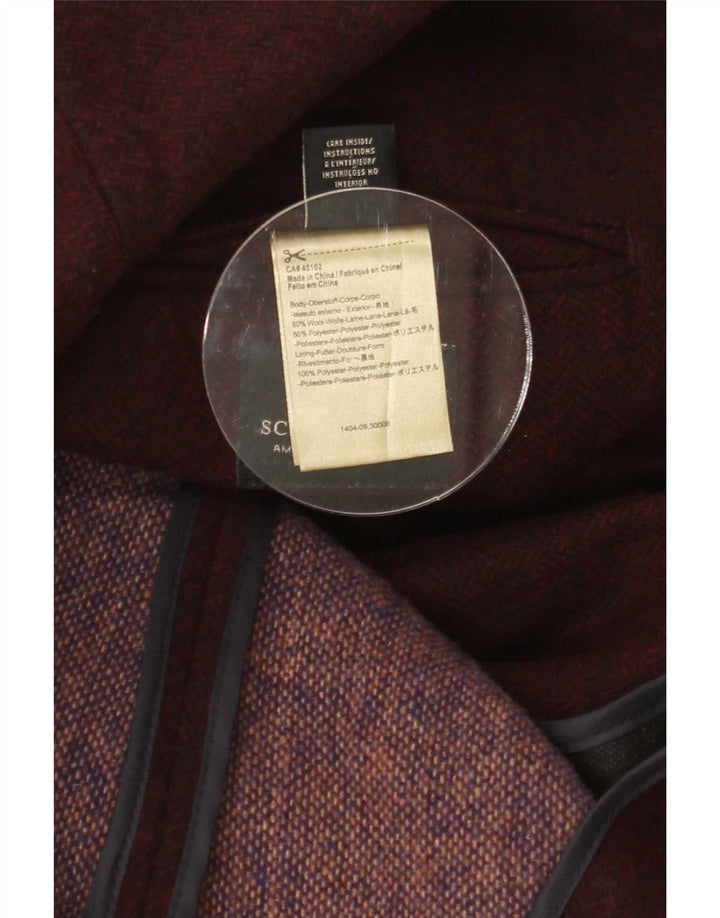 Scotch & Soda muška jakna sa 3 gumba IT 50 Large Burgundy Vuneni