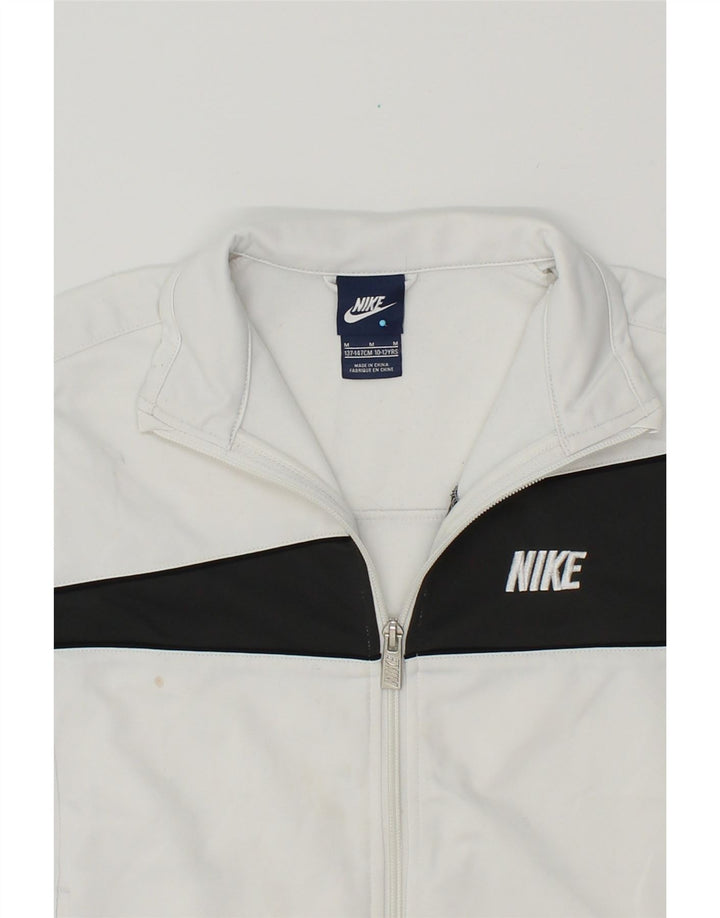 NIKE Gornja jakna trenirke za dječake 10-11 godina srednje bijele boje