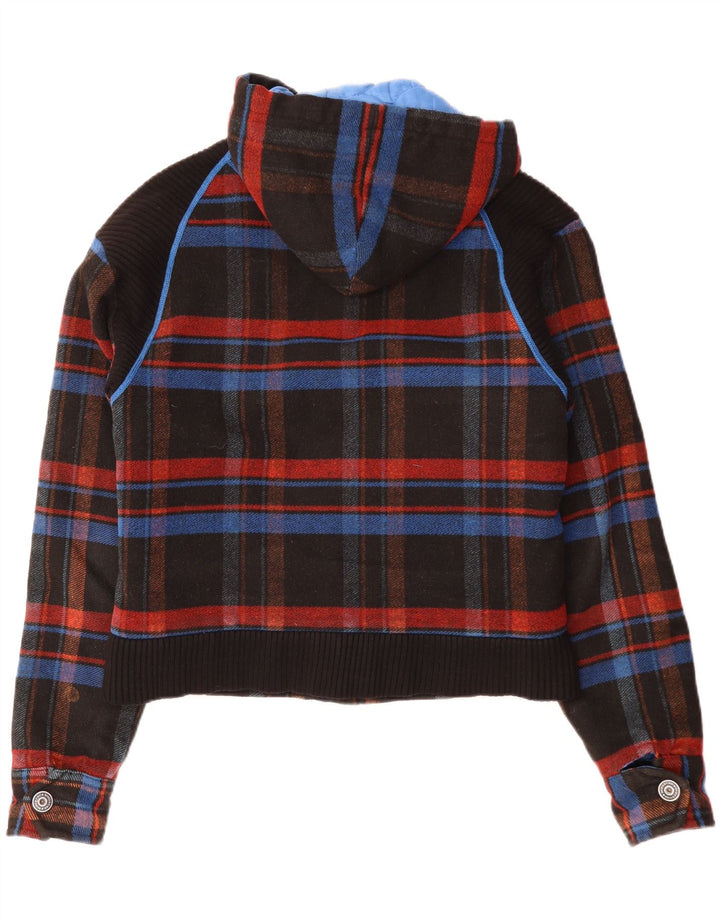 Iceberg muška bomber jakna s kapuljačom IT 52 XL crni karirani poliester