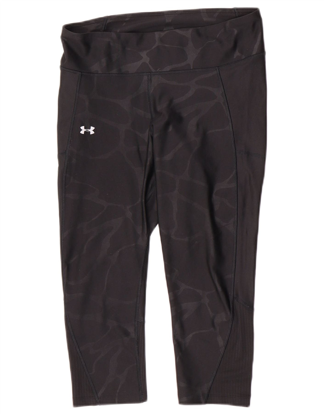 Under Armour ženske kapri tajice UK 14 srednje crne kamuflažne boje