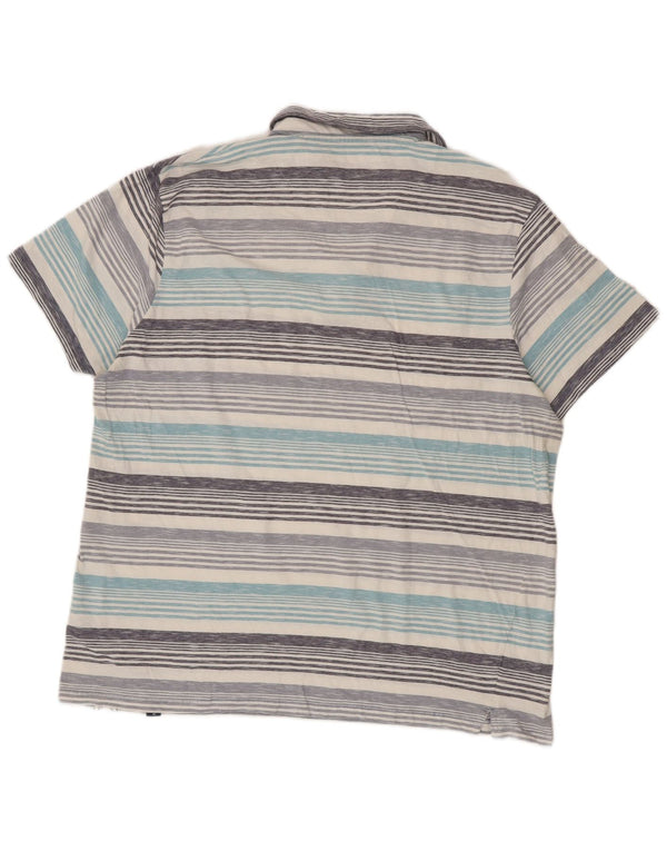Muška polo majica Weird Fish 2XL pamuk na plave pruge