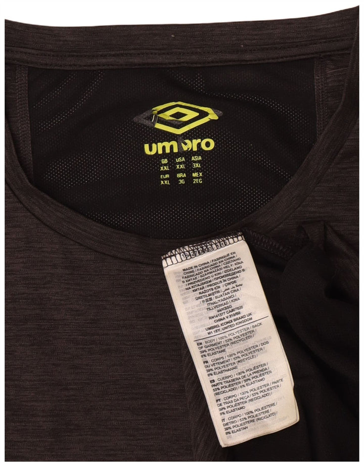 Umbro muška majica kratkih rukava 2XL sivi poliester u boji
