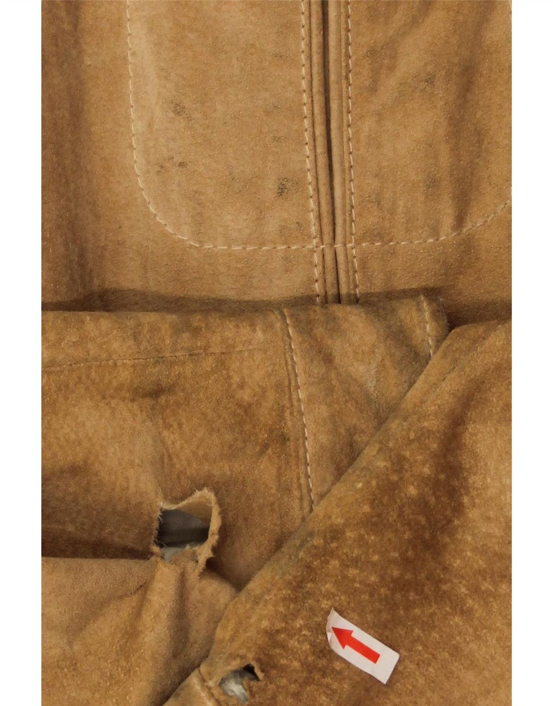 Vintage muška bomber jakna od brušene kože IT 54 2XL bež koža