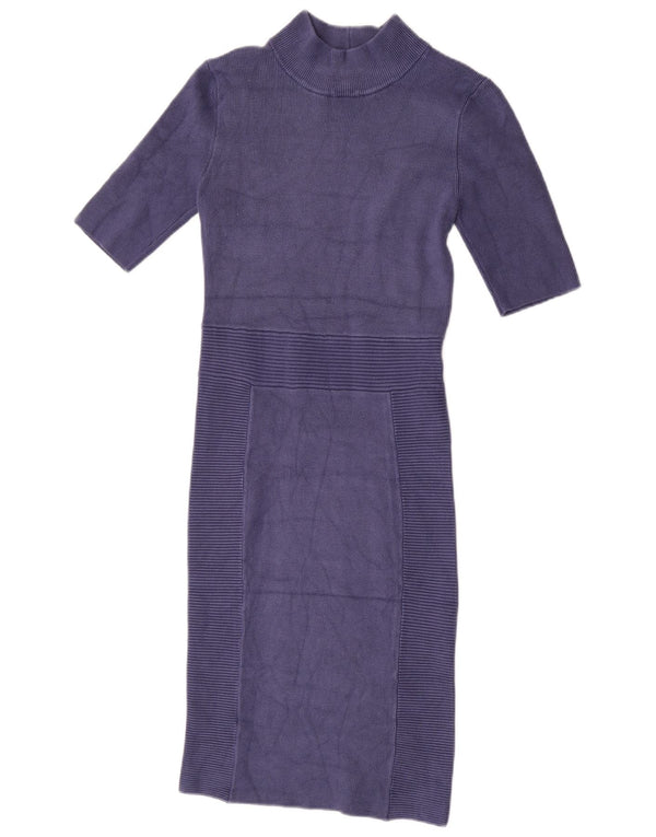Guess ženska džemper haljina kratkih rukava UK 8 Small Purple Rayon