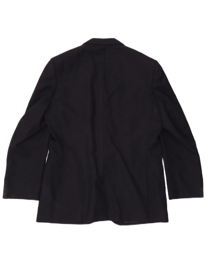 Aquascutum muška jakna sa 2 gumba IT 46 Mala tamnoplava vuna