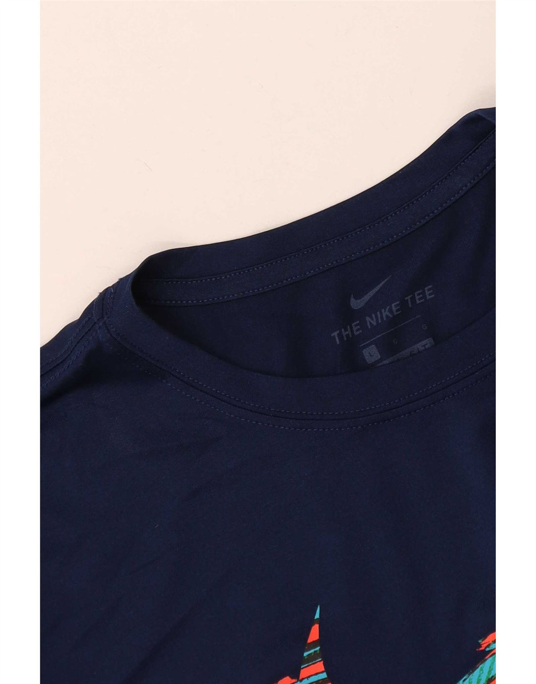 Nike Dri Fit Graphic T-Shirt Top Large Navy Blue