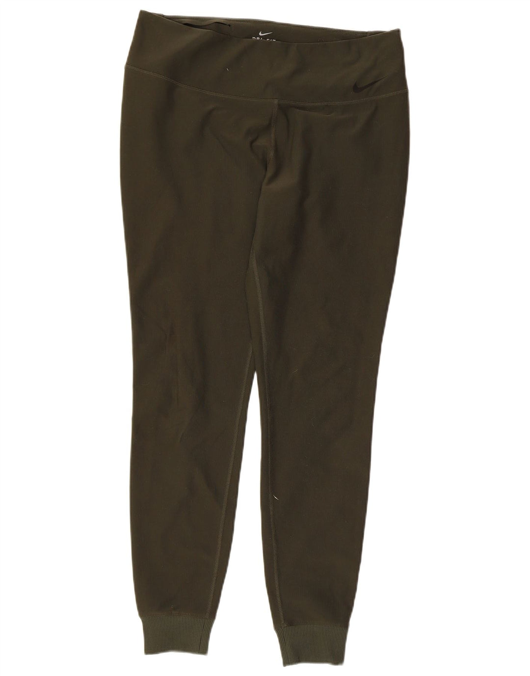 Nike Ženske Dri Fit Leggings UK 14 Large kaki poliester