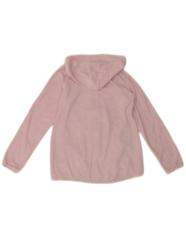 Benetton pulover s kapuljačom s patentnim zatvaračem za djevojčice 11-12 godina 2XL, ružičasti pamuk