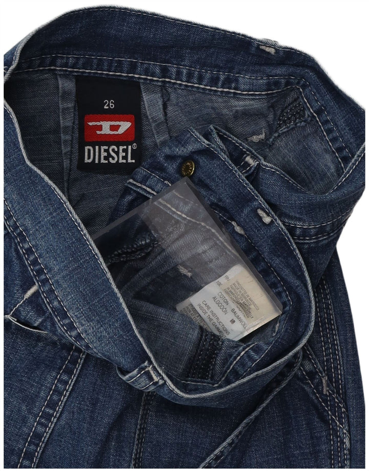 DIESEL Ženske bootcut traperice W26 L27 Plavi pamuk