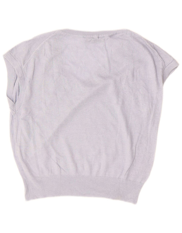 ZARA ženski kratki prsluk bez rukava UK 10 Mala ljubičasta