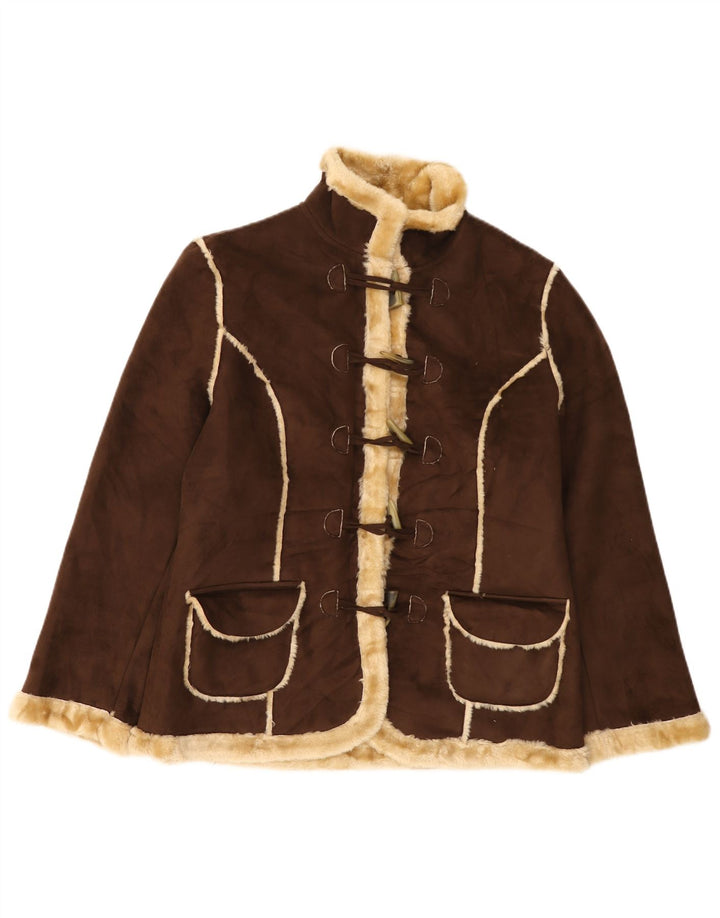 Vivien Caron ženska jakna s kratkim rukavima UK 16 Large Brown