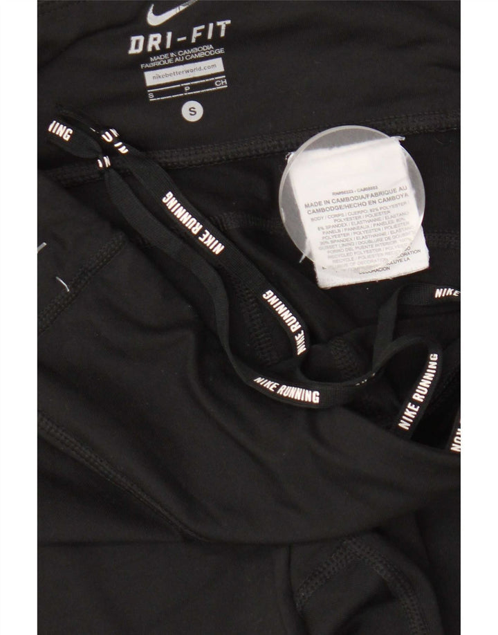 Nike Ženske Dri Fit Leggings UK 10 Male crne poliesterske