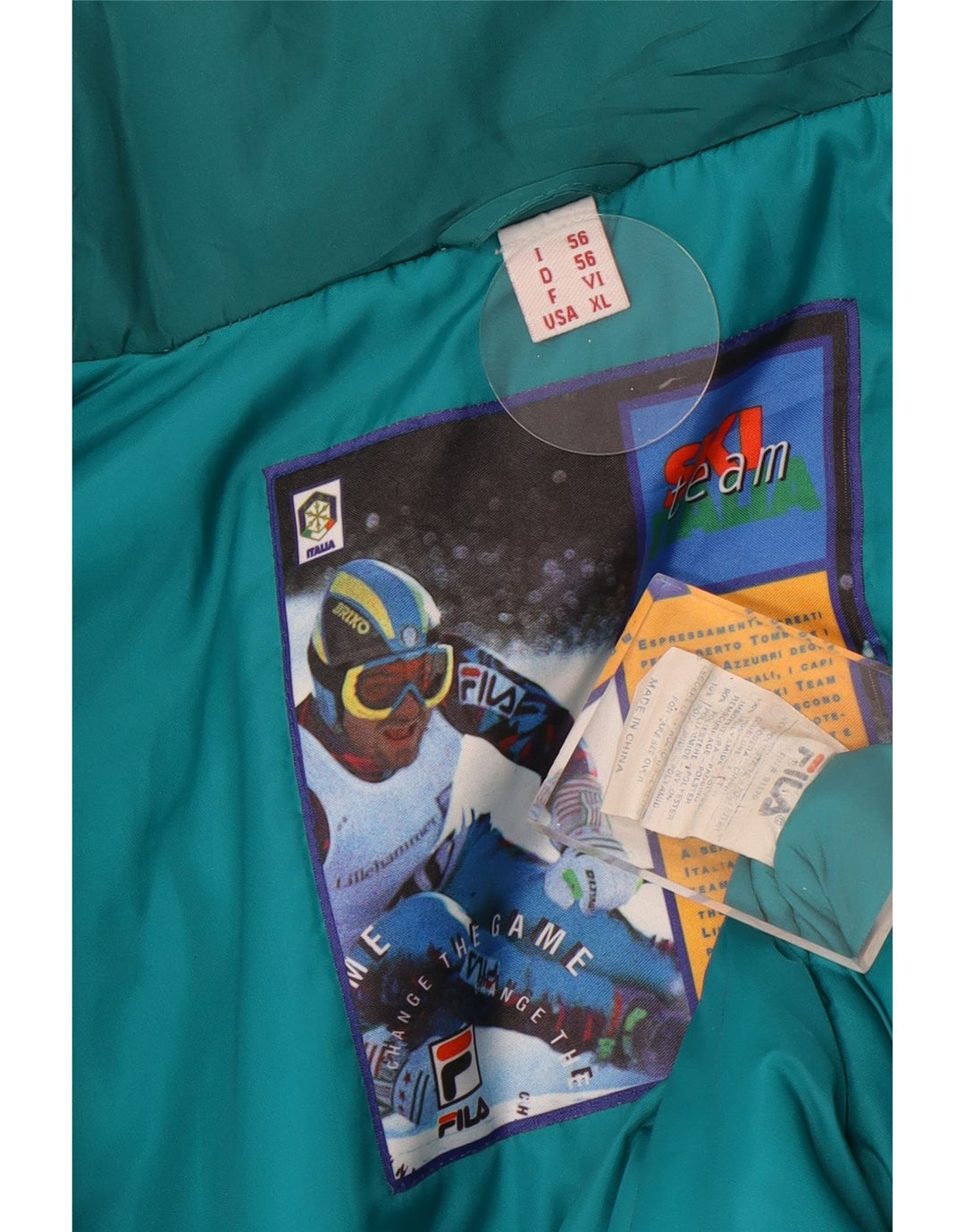 Fila muška skijaška jakna IT 56 3XL plavi poliester u boji