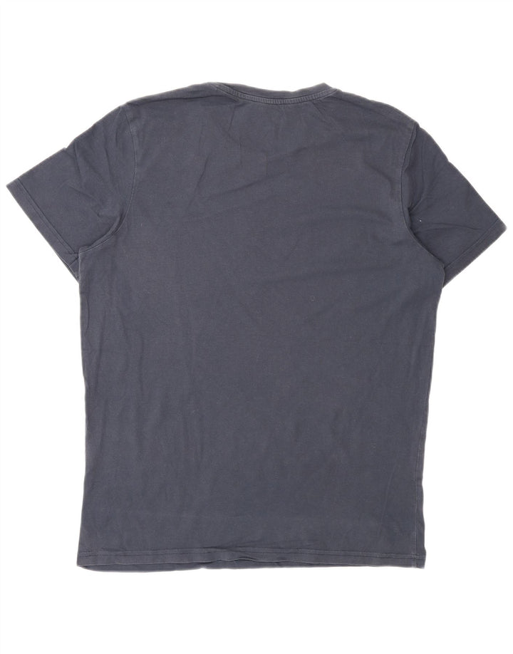 Jack & Jones muška majica kratkih rukava srednje tamnoplavi pamuk