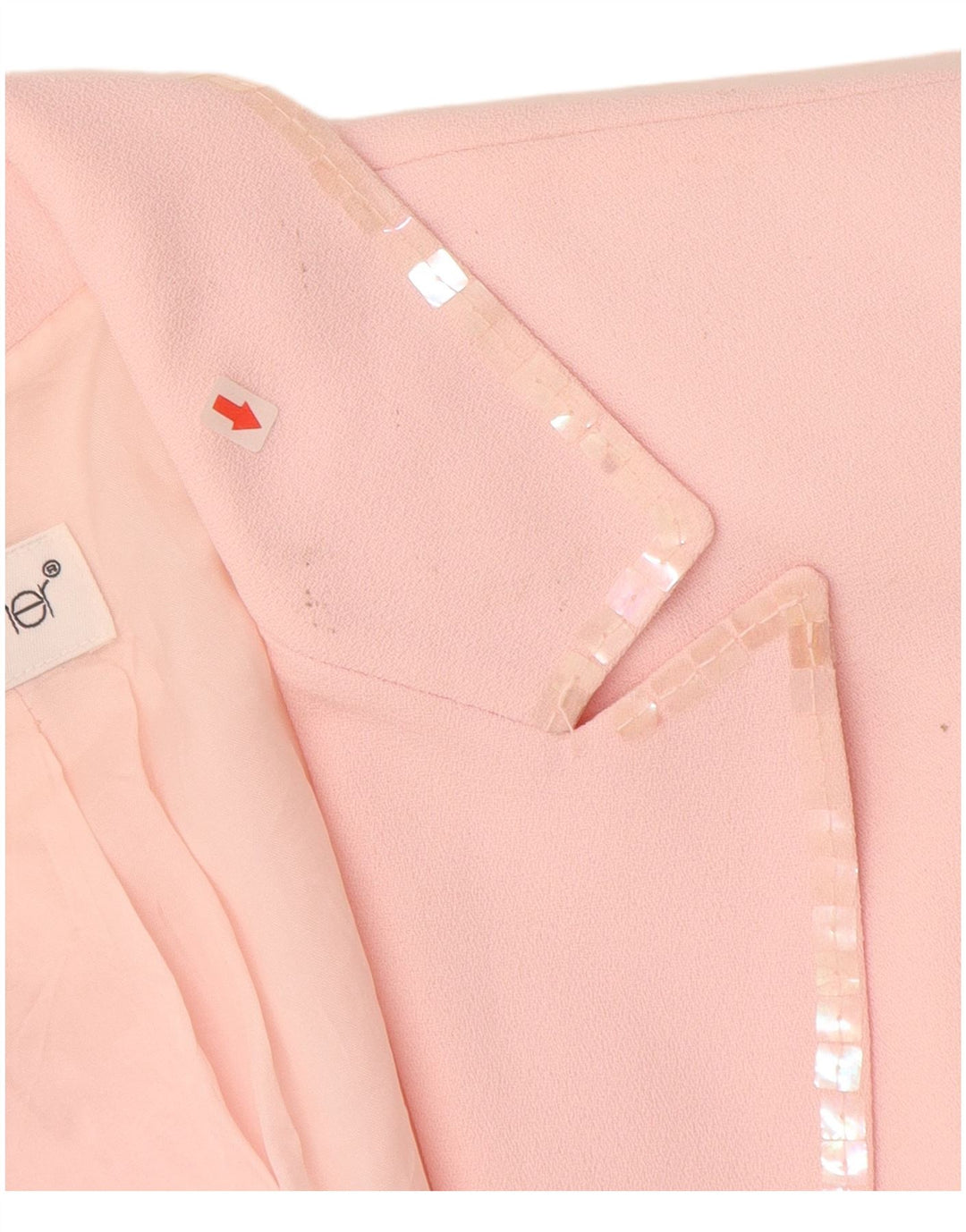 TOGETHER Ženska jakna s jednim gumbom, UK 12 srednje ružičasti poliester