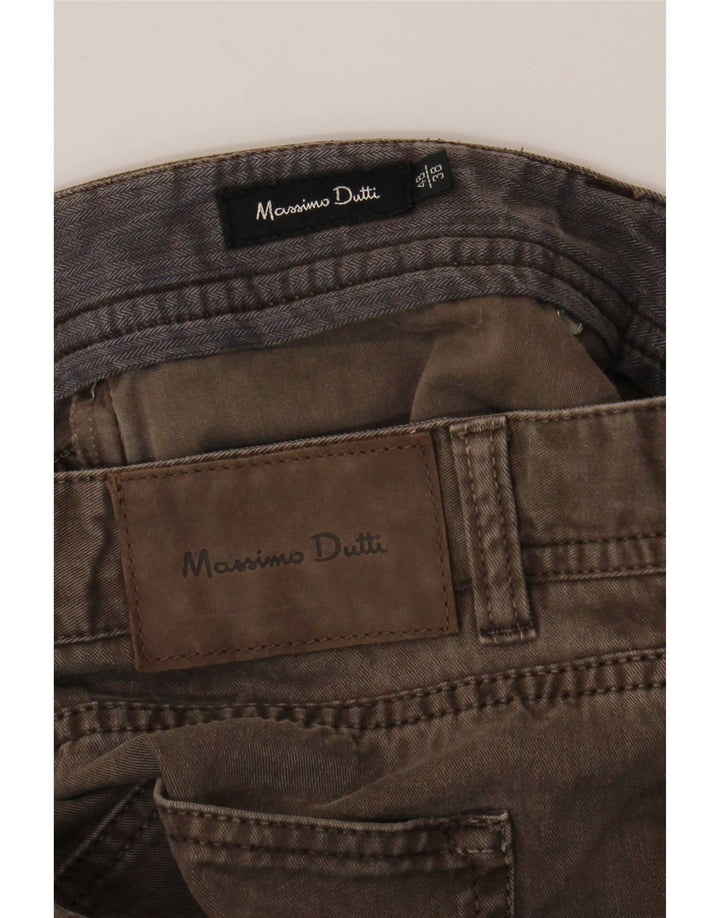 Massimo Dutti muške ravne traperice EU 48 XL W38 L29 smeđe